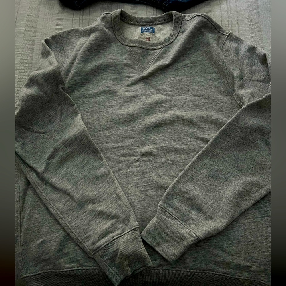 Jcrew Crewneck Gray Cotton Sweatshirt